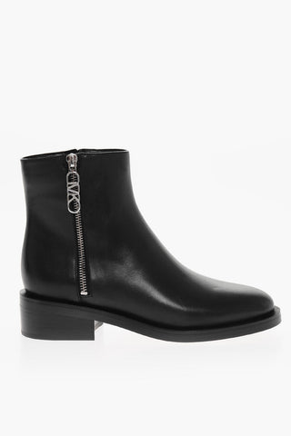 Stivali In Pelle Con Dettagli Zip