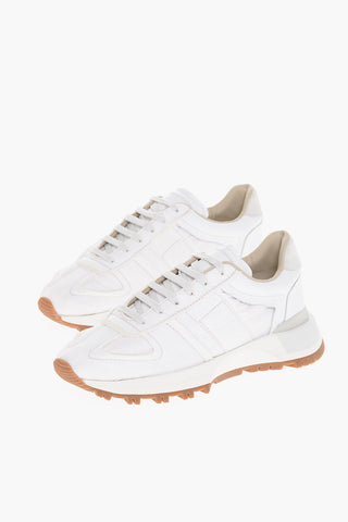 Sneakers Low-Top Con Dettagli In pelle
