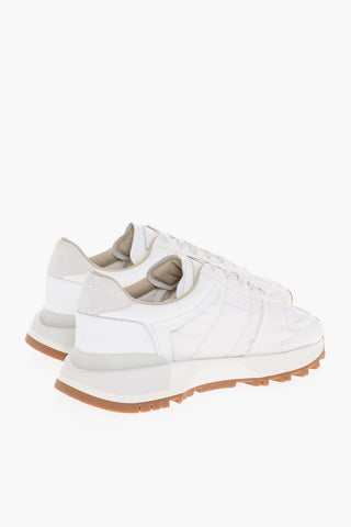 Sneakers Low-Top Con Dettagli In pelle