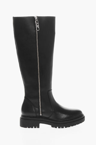 Stivali In Pelle Con Dettagli Zip