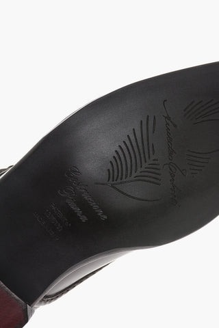 Solid Color Leather SANT'EULALIA Monk Shoes