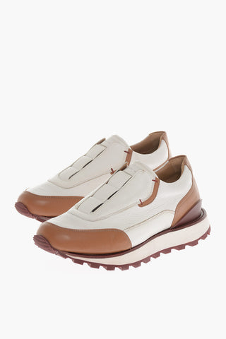 Sneakers Slip On MOENA In Pelle Martellata