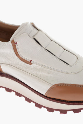 Sneakers Slip On MOENA In Pelle Martellata