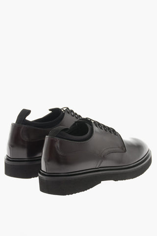 Leather CREMONA Derby Shoes With Neoprene Details