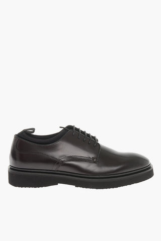 Leather CREMONA Derby Shoes With Neoprene Details