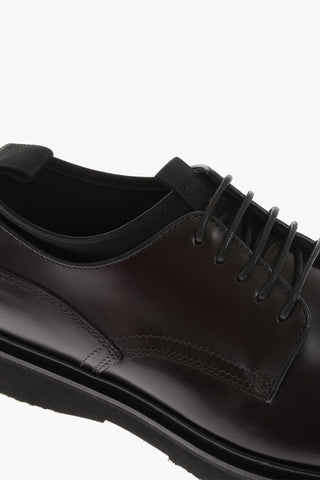Leather CREMONA Derby Shoes With Neoprene Details