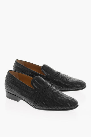 Braided Leather POMPEI Loafers