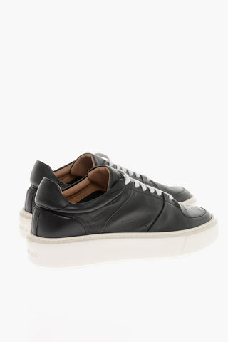 Leather SASSARI Low Top Sneakers with Contrasting Details