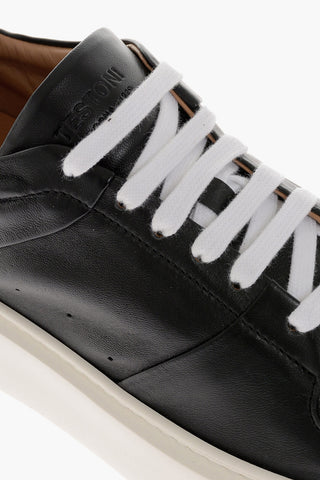 Leather SASSARI Low Top Sneakers with Contrasting Details