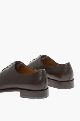 Solid Color Leather ORVIETO Oxford Shoes