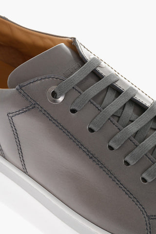 Leather PAESTUM Low Top Sneakers with Contrasting Sole