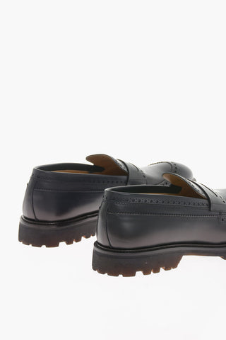 Leather Semi Brogue BEILLA Penny Loafers