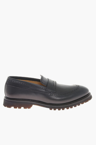 Leather Semi Brogue BEILLA Penny Loafers