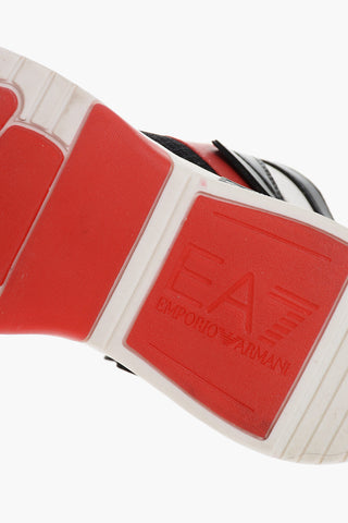EA7 High-Top Sneakers With Contrasting Details