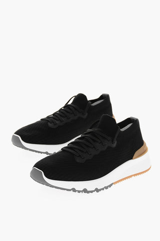 Knitted Low-Top Sneakers