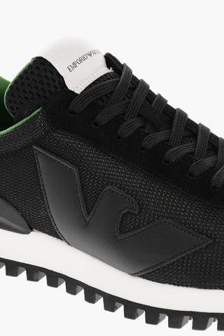 EMPORIO Sneakers Low-Top Con Dettagli in Suede