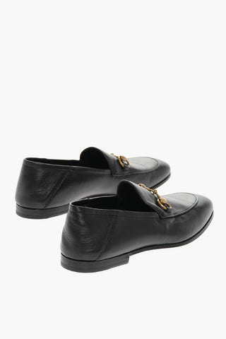 Leather Loafers With Iconic Horsebit