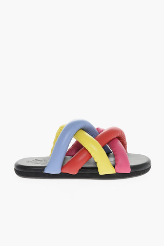 J.W. ANDERSON Slides In Pelle Intrecciata