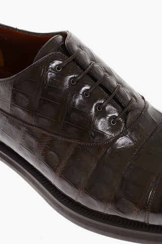 Crocodile leather SPORT Oxford Shoes