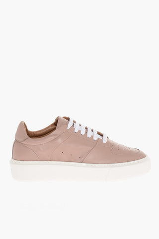Leather JEANNE Low Top Sneakers with Contrasting Sole