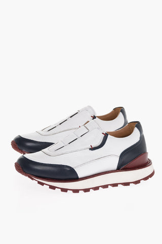 Sneakers Slip On MOENA In Pelle Martellata