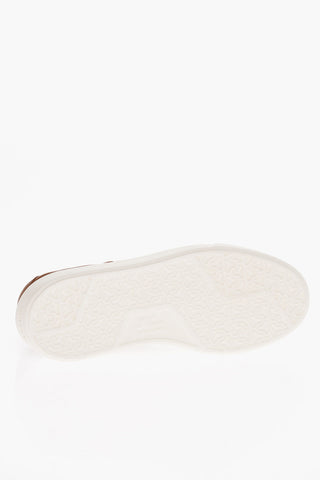 Leather SASSARI Low-Top Sneakers with Contrast Sole