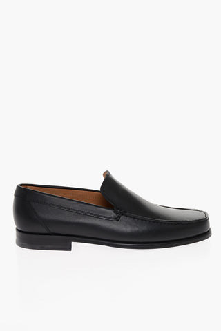 Solid Color Leather BRACCIANO Penny Loafers