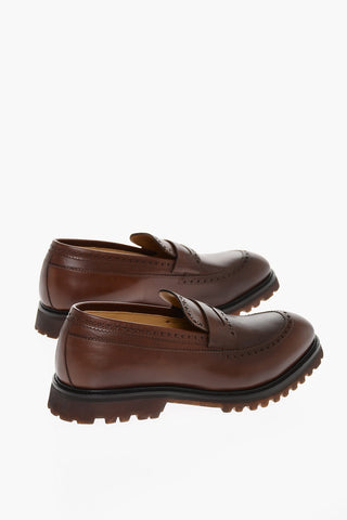 Mocassini penny BEILLA In Pelle Semi Brogue