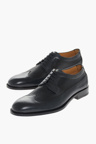 Perforated Leather GROSSETO Derby Shoes