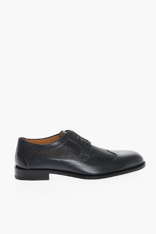 Perforated Leather GROSSETO Derby Shoes