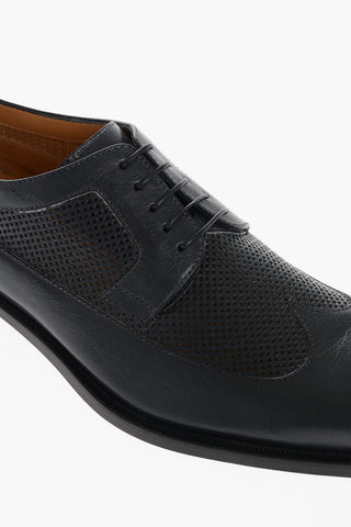 Perforated Leather GROSSETO Derby Shoes