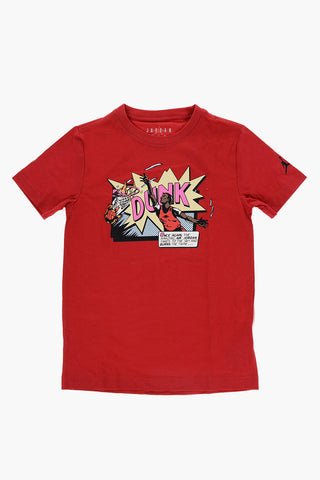 AIR JORDAN Crewneck T-Shirt COMICS DUNK Printed