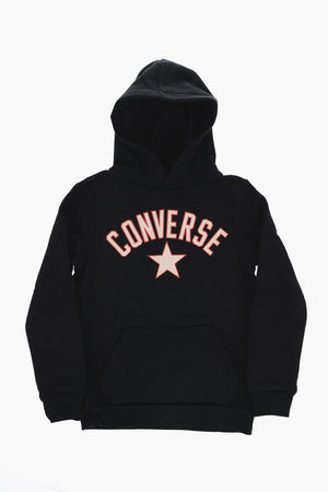 Fleece-Back Cotton-Blend Hoodie With Front Logo