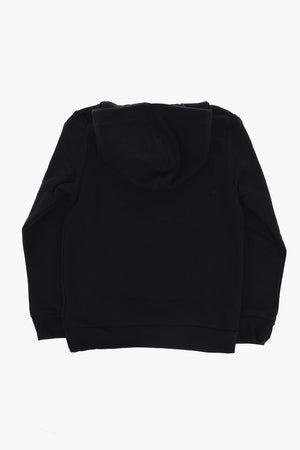 Fleece-Back Cotton-Blend Hoodie With Front Logo