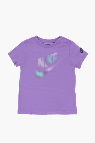 무지 라운드넥 티셔츠 흐릿한 로고