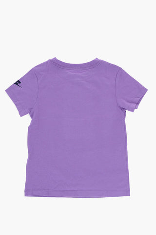 무지 라운드넥 티셔츠 흐릿한 로고