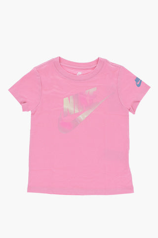 무지 라운드넥 티셔츠 흐릿한 로고