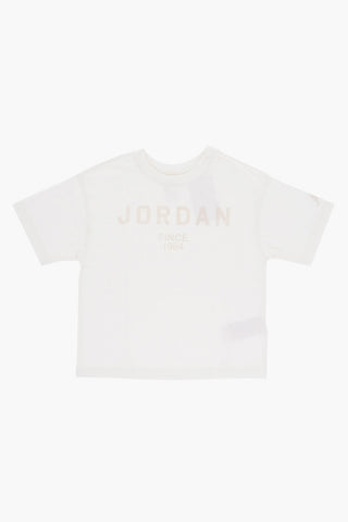 AIR JORDAN Crewneck T-Shirt with Printed Logo