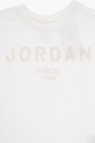 AIR JORDAN Crewneck T-Shirt with Printed Logo