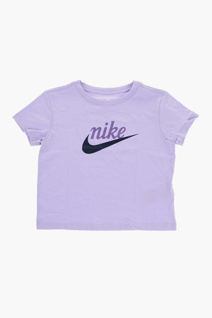 Einfarbiges T-Shirt mit aufgedrucktem Logo