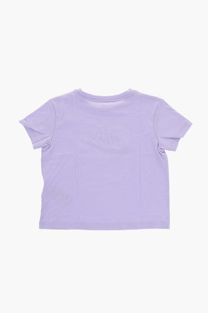 Einfarbiges T-Shirt mit aufgedrucktem Logo