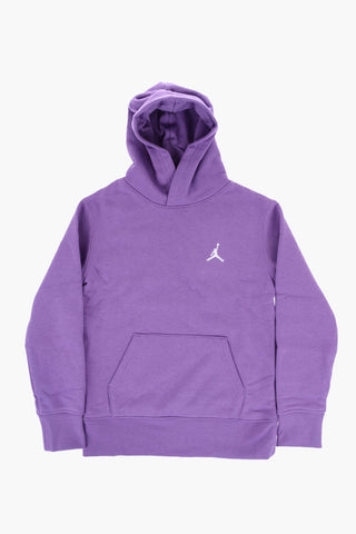 Felpa Hoodie BROOKLYN a Tinta Unita con Tasca a Toppa