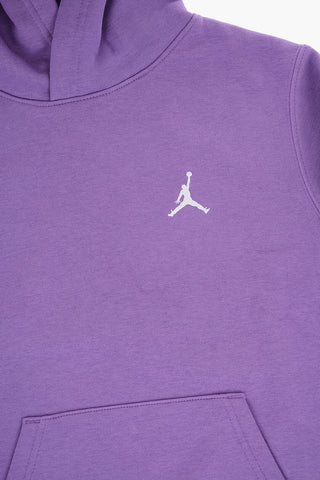 Felpa Hoodie BROOKLYN a Tinta Unita con Tasca a Toppa
