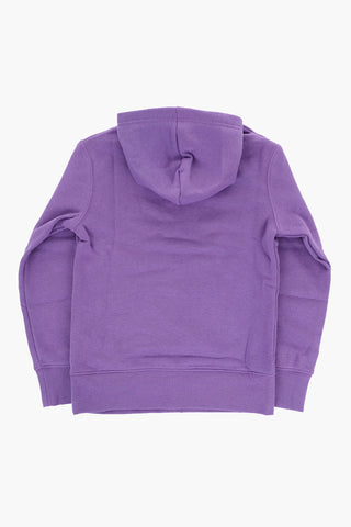 Felpa Hoodie BROOKLYN a Tinta Unita con Tasca a Toppa