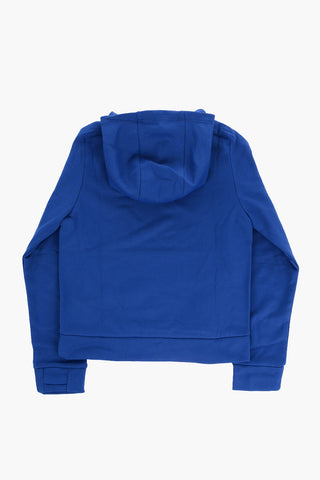 Uni Kapuzenpullover mit Reliefdruck