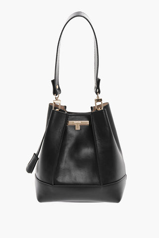 Leather LINDA Shoulder Bag with Removable Strap