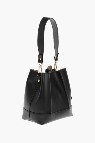 Leather LINDA Shoulder Bag with Removable Strap