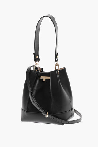 Leather LINDA Shoulder Bag with Removable Strap