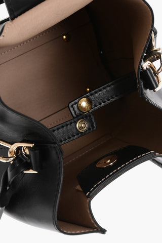 Leather LINDA Shoulder Bag with Removable Strap