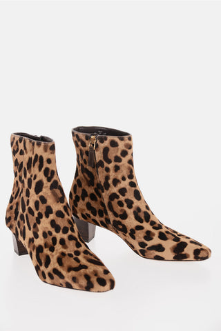 Animal Patterned Ponyskin WILLA Ankle Boots
